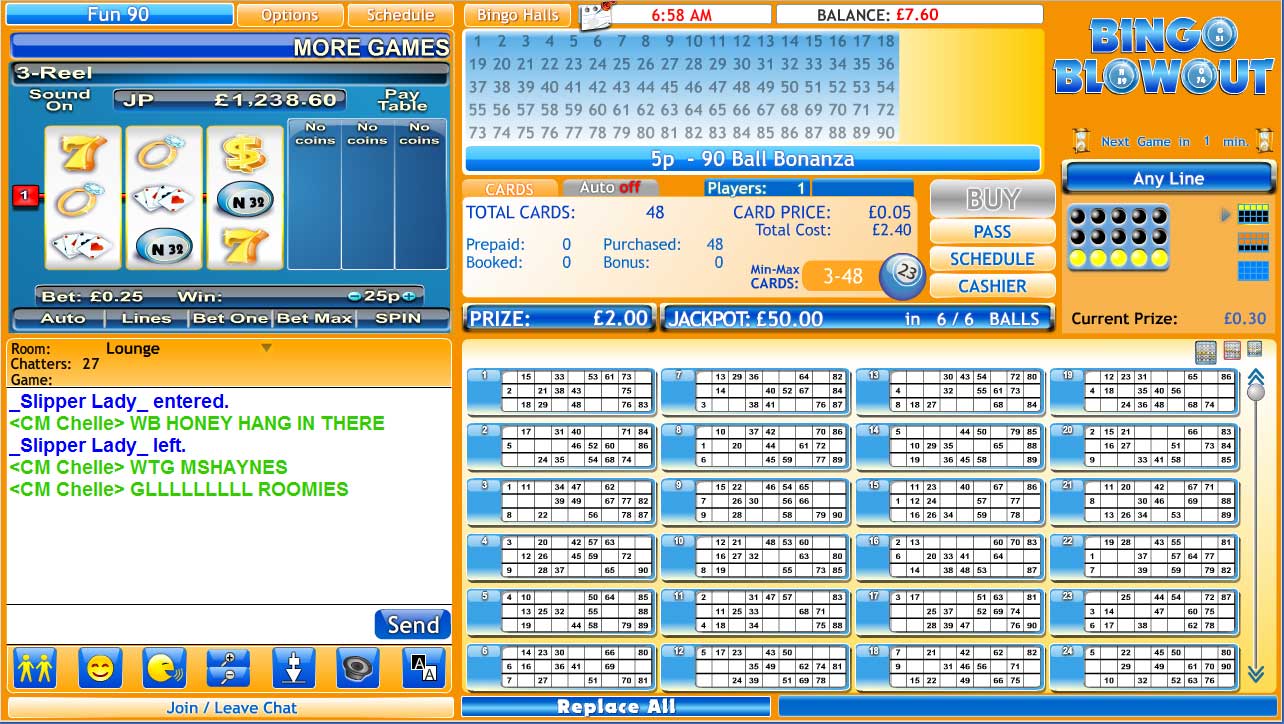 Bingo Blowout Lobby